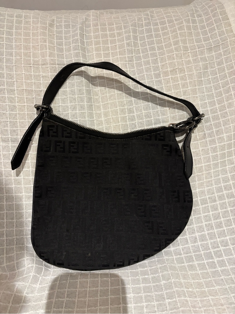 Fendi Black Monogram Shoulder Bag